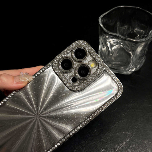 Glamorous Metallic Shine iPhone Case – Sparkling Rhinestones & Sleek Design
