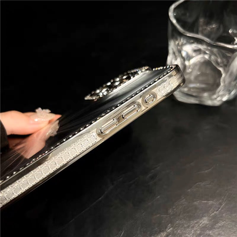 Glamorous Metallic Shine iPhone Case – Sparkling Rhinestones & Sleek Design